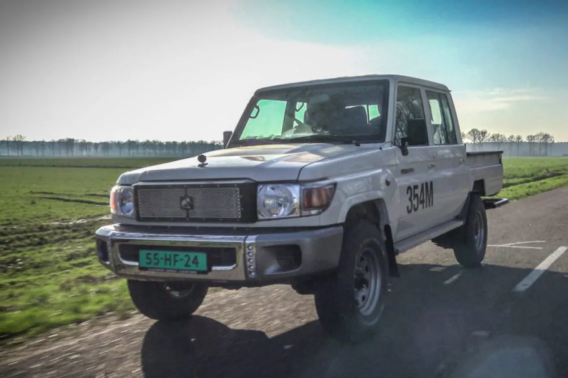 tembo-electric-light-vehicle-australia A Tembo electric light vehicle is on the road
