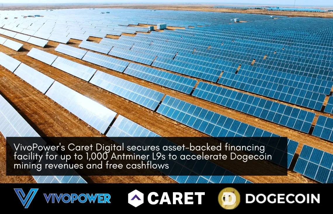 VivoPower - Social Media - Caret Digital_Dogecoin_Antminer L9 1