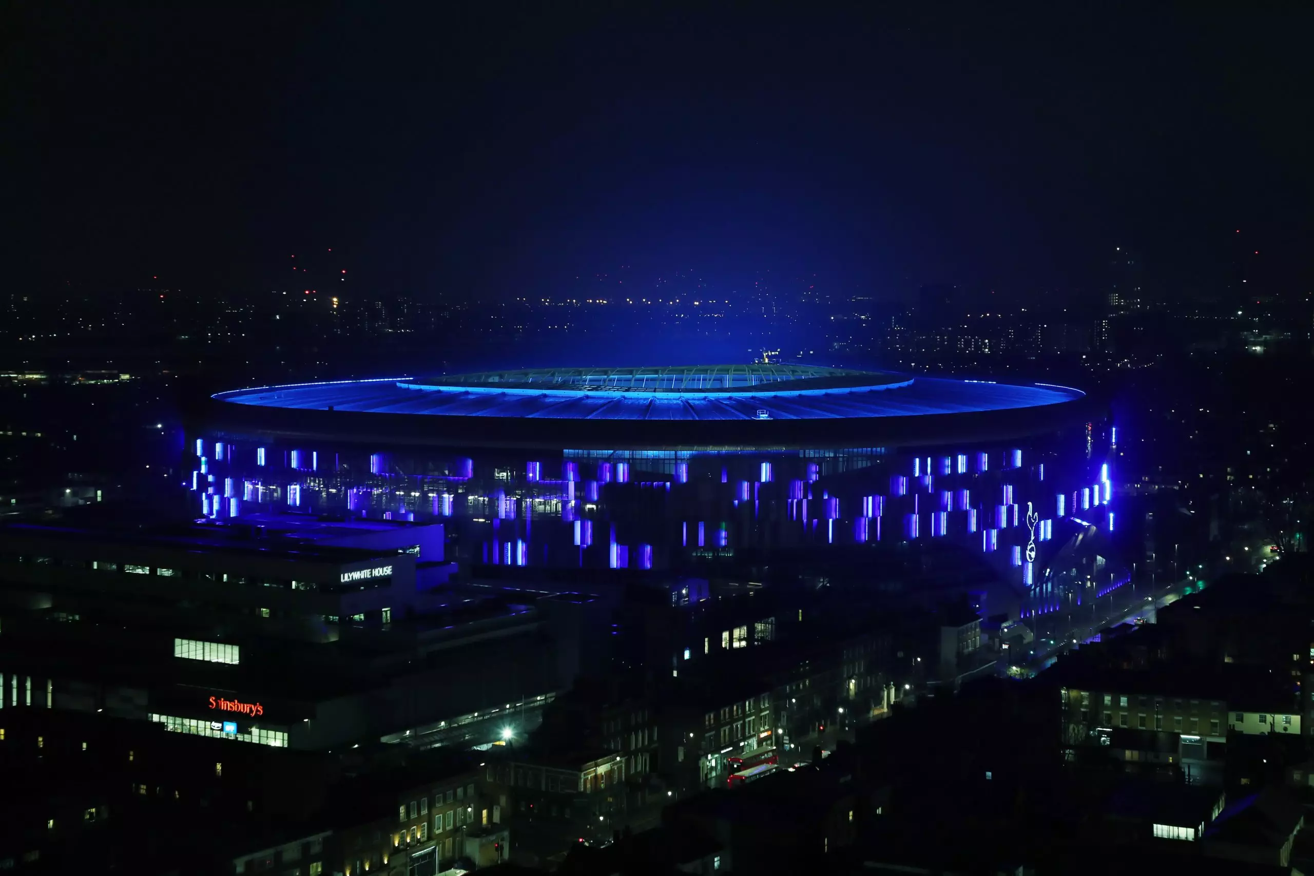 Tottenham Stadium Night